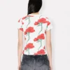 Kenzo Archive Rose’ T-Shirt in Cotton Kenzo Archive Rose’ T-Shirt in Cotton