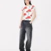 Kenzo Archive Rose’ T-Shirt in Cotton Kenzo Archive Rose’ T-Shirt in Cotton