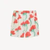 Kenzo Archive Rose’ Tailored Shorts in Technical Taffeta