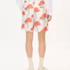 Kenzo Archive Rose’ Tailored Shorts in Technical Taffeta