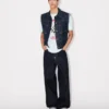 Kenzo Badges’ Cut off Trucker in Japanese Denim Kenzo Badges’ Cut off Trucker in Japanese Denim