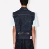 Kenzo Badges’ Cut off Trucker in Japanese Denim Kenzo Badges’ Cut off Trucker in Japanese Denim