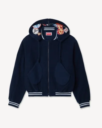 Kenzo Badges’ Embroidered Afterhood Blouson in Cotton