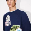 Kenzo Badges’ Embroidered Jumper in Cotton Wool