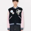 Kenzo Badges’ Embroidered Varsity Jacket in Wool Kenzo Badges’ Embroidered Varsity Jacket in Wool