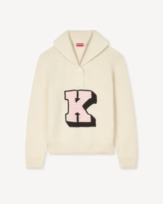 Kenzo Badges’ Jumper in Cotton Wool
