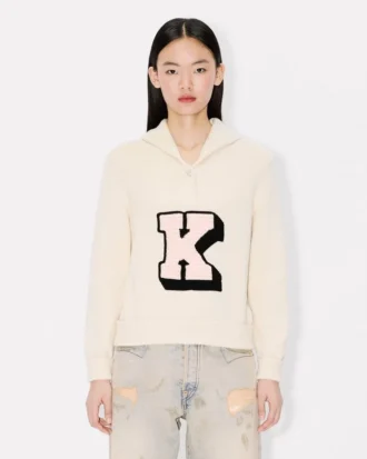 Kenzo Badges’ Jumper in Cotton Wool