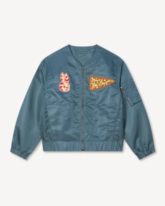 Kenzo Badges’ Light Collarless Bomber