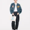 Kenzo Badges’ Light Collarless Bomber Kenzo Badges’ Light Collarless Bomber