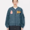 Kenzo Badges’ Light Collarless Bomber Kenzo Badges’ Light Collarless Bomber