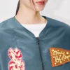 Kenzo Badges’ Light Collarless Bomber Kenzo Badges’ Light Collarless Bomber