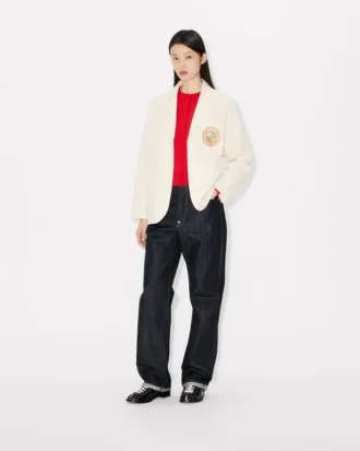Kenzo Badges’ Light Workwear Jacket in Cotton
