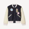 Kenzo Badges’ Oversized Varsity Blouson in Wool Kenzo Badges’ Oversized Varsity Blouson in Wool