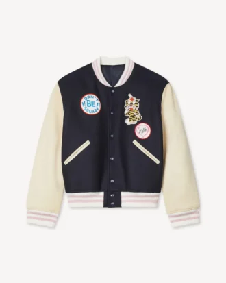 Kenzo Badges’ Oversized Varsity Blouson in Wool