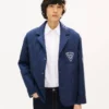 Kenzo Badges’ Quilted Workwear Jacket in Cupro Kenzo Badges’ Quilted Workwear Jacket in Cupro