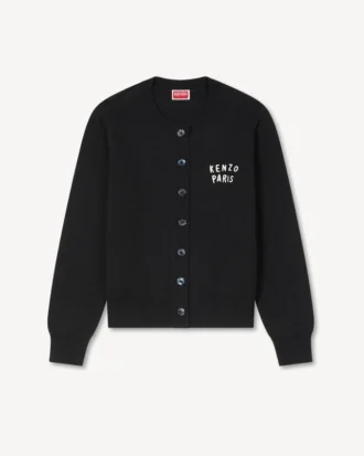 Kenzo Boke Heart’ Cardigan in Cotton Wool