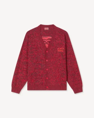 Kenzo Boke Heart’ Cardigan in Cotton Wool