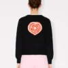 Kenzo Boke Heart’ Cardigan in Cotton Wool Kenzo Boke Heart’ Cardigan in Cotton Wool