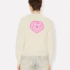Kenzo Boke Heart’ Cardigan in Cotton Wool Kenzo Boke Heart’ Cardigan in Cotton Wool