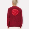 Kenzo Boke Heart’ Cardigan in Cotton Wool Kenzo Boke Heart’ Cardigan in Cotton Wool