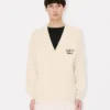 Kenzo Boke Heart’ Cardigan in Cotton Wool Kenzo Boke Heart’ Cardigan in Cotton Wool