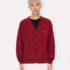 Kenzo Boke Heart’ Cardigan in Cotton Wool Kenzo Boke Heart’ Cardigan in Cotton Wool