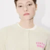 Kenzo Boke Heart’ Cardigan in Cotton Wool Kenzo Boke Heart’ Cardigan in Cotton Wool