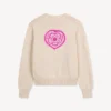 Kenzo Boke Heart’ Cardigan in Cotton Wool Kenzo Boke Heart’ Cardigan in Cotton Wool