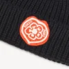 Kenzo Boke Heart’ Embroidered Beanie in Wool and Cotton