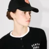 Kenzo Boke Heart’ Embroidered Cap in Cotton