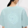Kenzo Boke Heart’ Embroidered Loose T-Shirt in Cotton Kenzo Boke Heart’ Embroidered Loose T-Shirt in Cotton