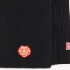 Kenzo Boke Heart’ Embroidered Scarf in Wool and Cotton
