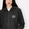 Kenzo Boke Heart’ Embroidered Zip up Hoodie in Cotton Kenzo Boke Heart’ Embroidered Zip up Hoodie in Cotton