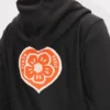 Kenzo Boke Heart’ Embroidered Zip up Hoodie in Cotton Kenzo Boke Heart’ Embroidered Zip up Hoodie in Cotton
