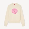 Kenzo Boke Heart’ Jumper in Cotton Wool Kenzo Boke Heart’ Jumper in Cotton Wool