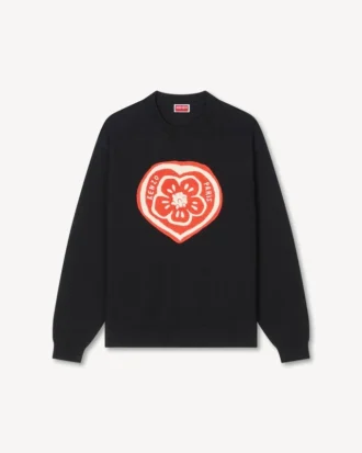 Kenzo Boke Heart’ Jumper in Cotton Wool