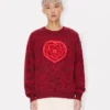 Kenzo Boke Heart’ Jumper in Cotton Wool