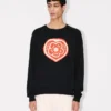 Kenzo Boke Heart’ Jumper in Cotton Wool