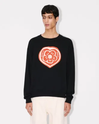 Kenzo Boke Heart’ Jumper in Cotton Wool