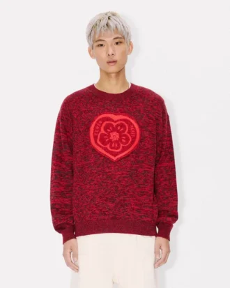 Kenzo Boke Heart’ Jumper in Cotton Wool