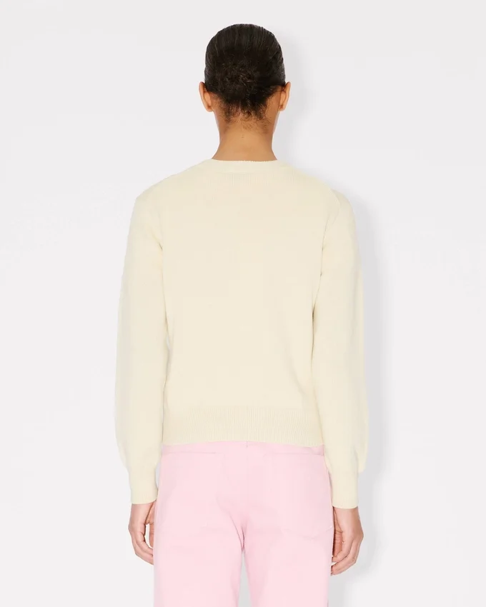 Kenzo Boke Heart’ Jumper in Cotton Wool Kenzo Boke Heart’ Jumper in Cotton Wool