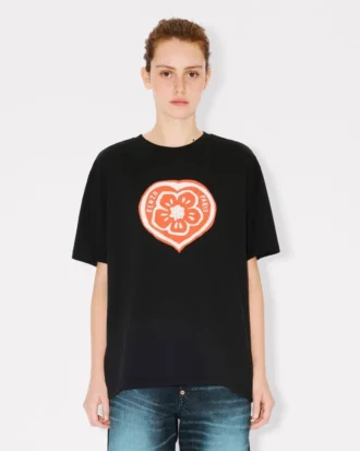 Kenzo Boke Heart’ Loose T-Shirt in Cotton Kenzo Boke Heart’ Loose T-Shirt in Cotton