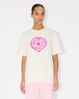 Kenzo Boke Heart’ Loose T-Shirt in Cotton Kenzo Boke Heart’ Loose T-Shirt in Cotton