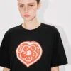 Kenzo Boke Heart’ Loose T-Shirt in Cotton Kenzo Boke Heart’ Loose T-Shirt in Cotton