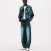 Kenzo Boke Heart’ Oversized Trucker Jacket in Japanese Denim