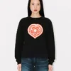 Kenzo Boke Heart’ Sweatshirt in Cotton Kenzo Boke Heart’ Sweatshirt in Cotton