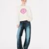 Kenzo Boke Heart’ Sweatshirt in Cotton Kenzo Boke Heart’ Sweatshirt in Cotton