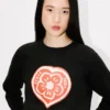 Kenzo Boke Heart’ Sweatshirt in Cotton Kenzo Boke Heart’ Sweatshirt in Cotton