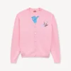 Kenzo Cartoon’ Cardigan in Spongy Cotton Kenzo Cartoon’ Cardigan in Spongy Cotton