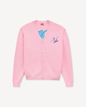 Kenzo Cartoon’ Cardigan in Spongy Cotton